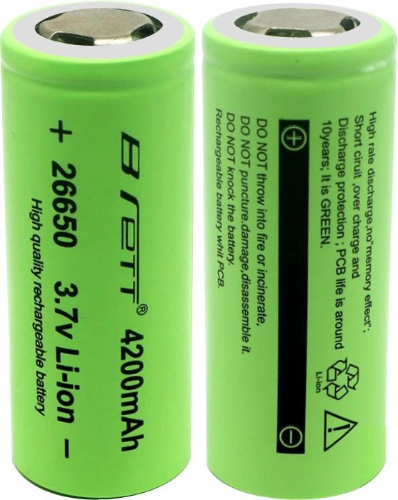 Bateria 26650 3.7v 4.200mA Protegida Brett